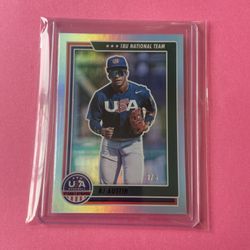 RJ AUSTIN 2022 USA BASEBALL REFRACTOR #3/5