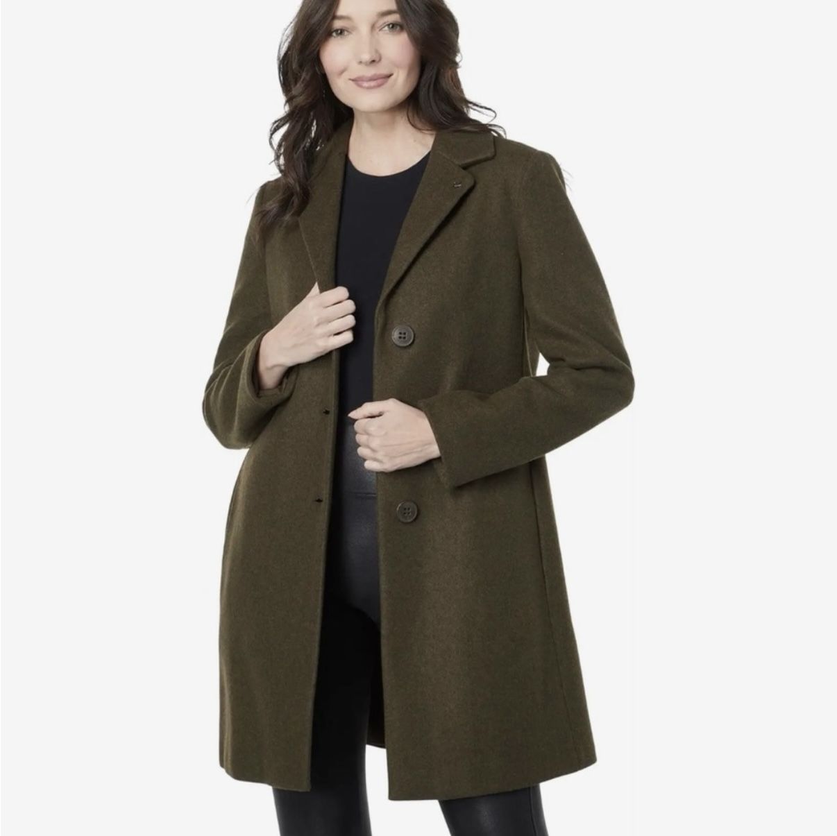 Wool Cashmere Calvin Klein Coat WMNS SZ 12