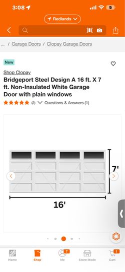 Garage door new new new $699