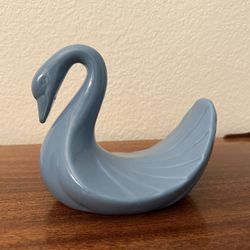 Vintage Boho MCM Jungalow Farmhouse Ceramic Swan Soap Dish Holder