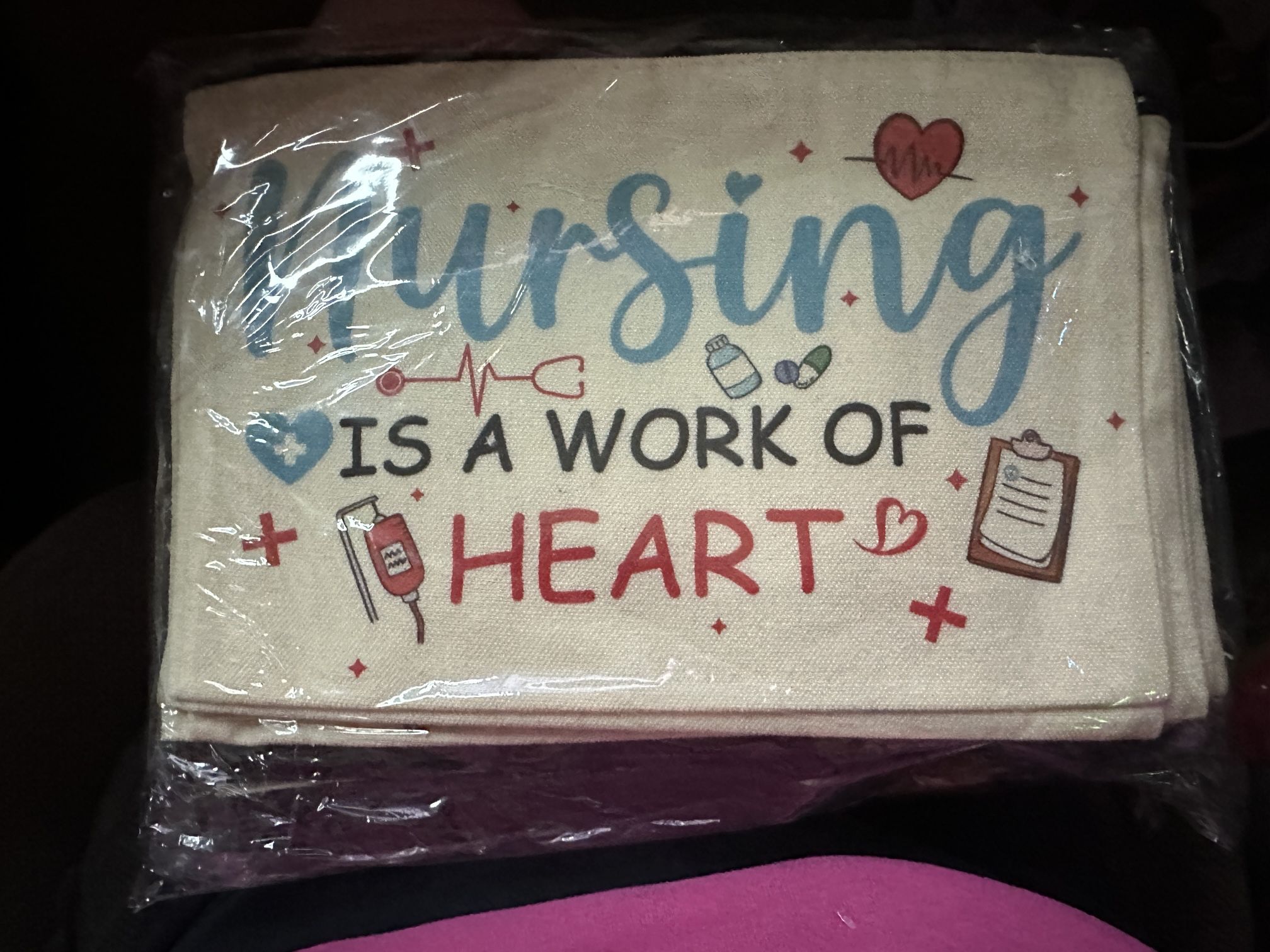 Nursing Is A Work Of Heart Gift Bag Set