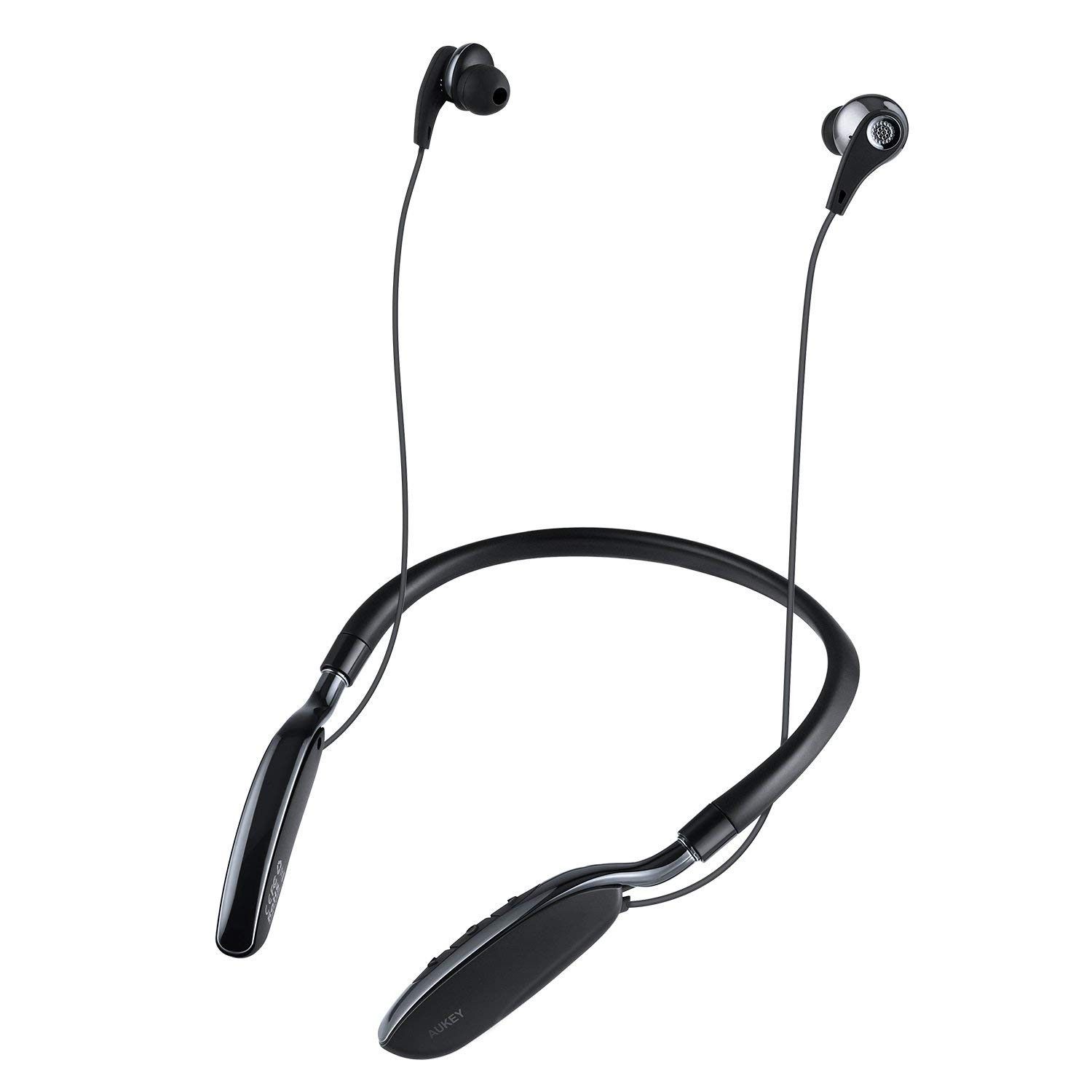 AUKEY Neckband Bluetooth Headphones Wireless Earbuds Microhphone