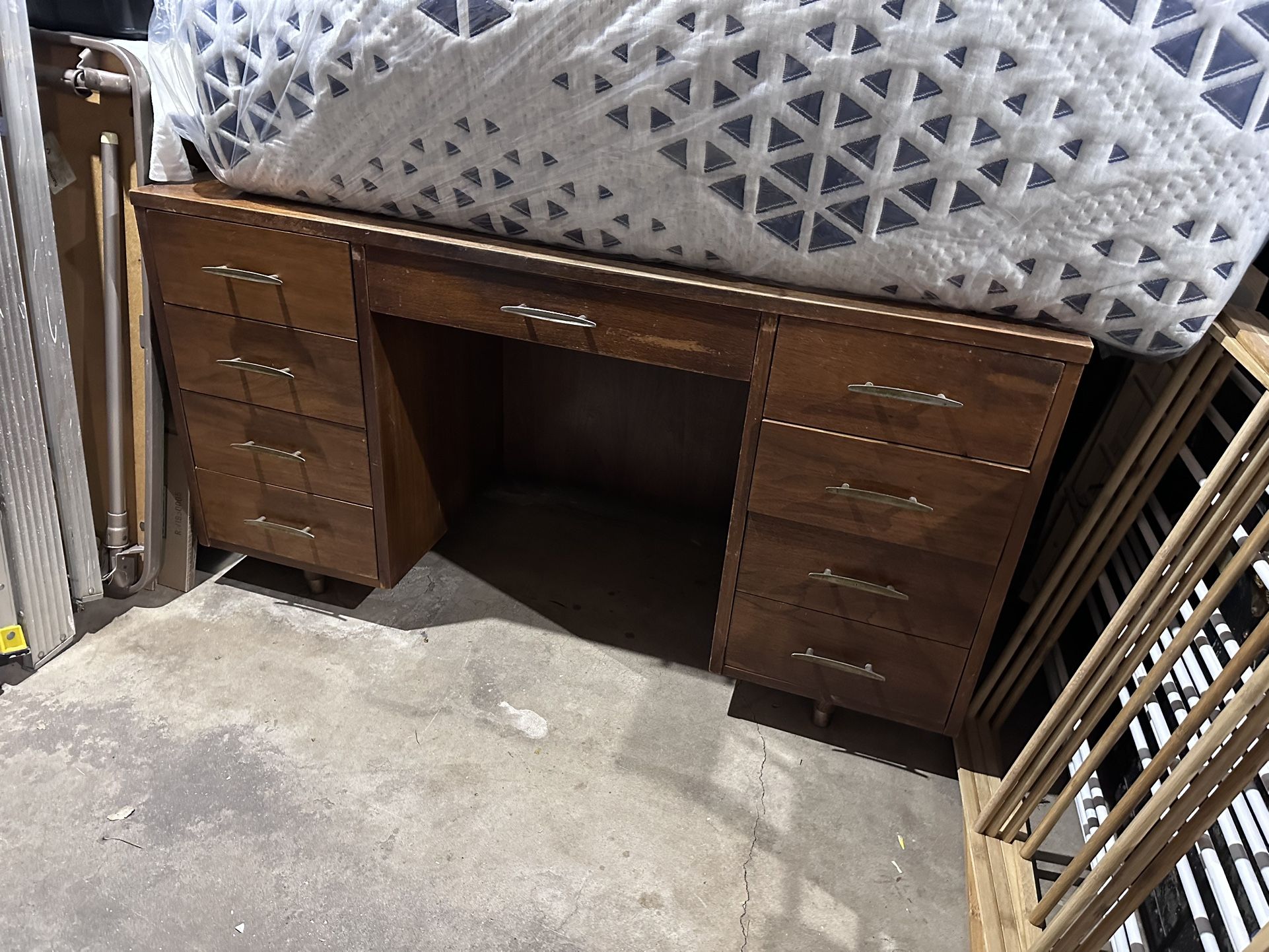 Mid-century, modern solid wood desk