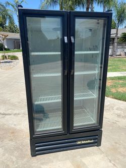 True Commercial Double Door Refrigerator Measurements 30” Width  55”Height  25” Depth