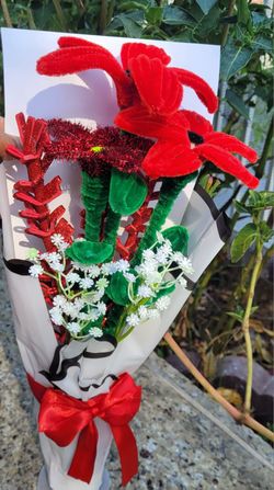 Beautiful  Pipe Cleaner  Bouquet 