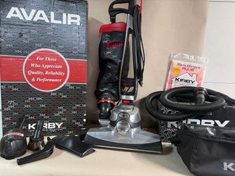 Kirby Avalon G10 sweeper plus attachments and shampooer kit