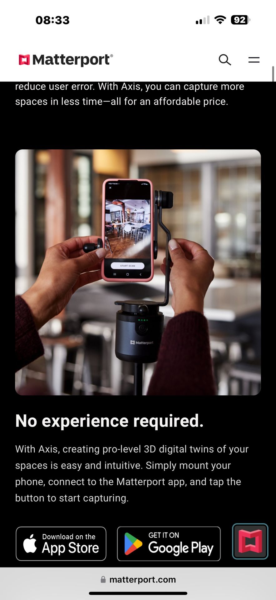 Matterport Axis Starter Bundle