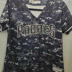 Padres Blue Military Jersey (LG)