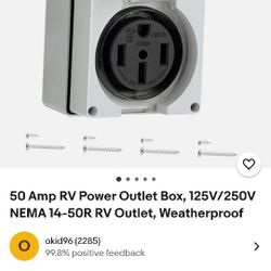 50amp RV Power Outlet