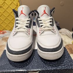 Jordan 3 Retro Denim SE Fire Red 2020-Size 11