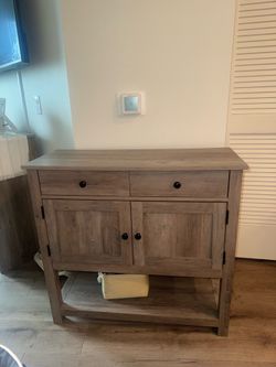 Rustic Wood Sideboard Cabinet