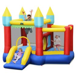 Infans Inflatable Bounce House Slide Jumping Castle Ball Pit Tunnels With Blower