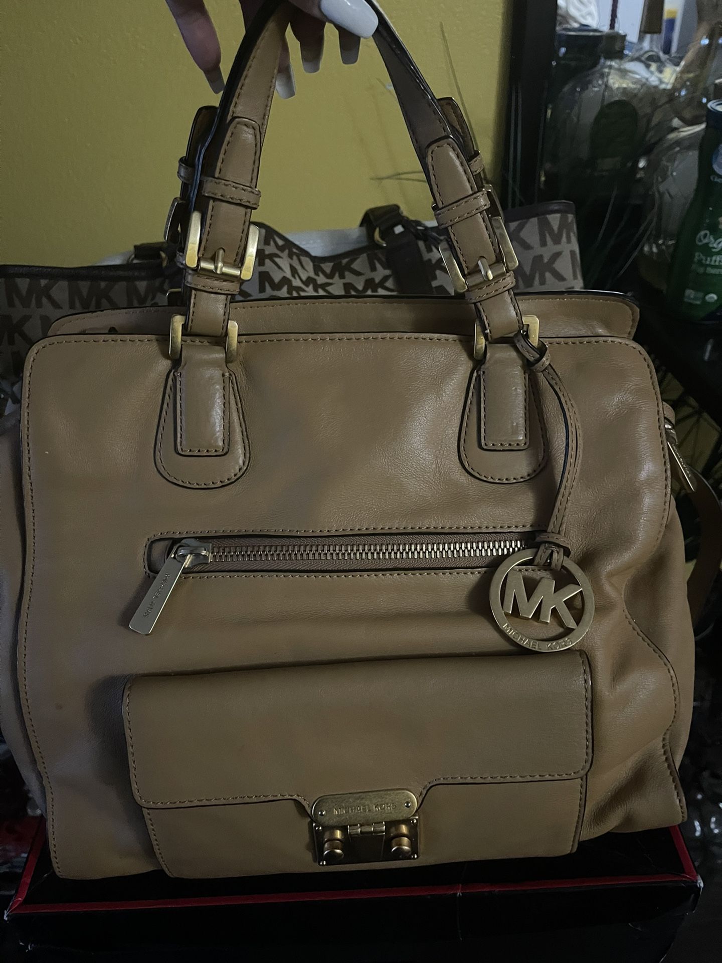 Authentic camel color Michael Kors bag