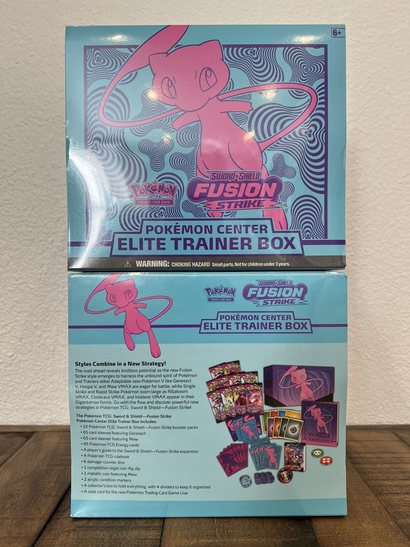 Pokemon Center Exclusive Sword And Shield Fusion Strike ETB Elite Trainer Box