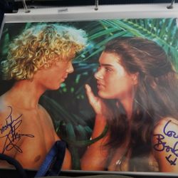 Blue Lagoon Autograph, Brook Shields, Christopher Atkins