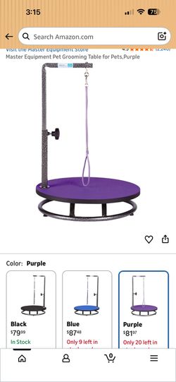 Master Equipment Pet Grooming Table for Pets,Purple