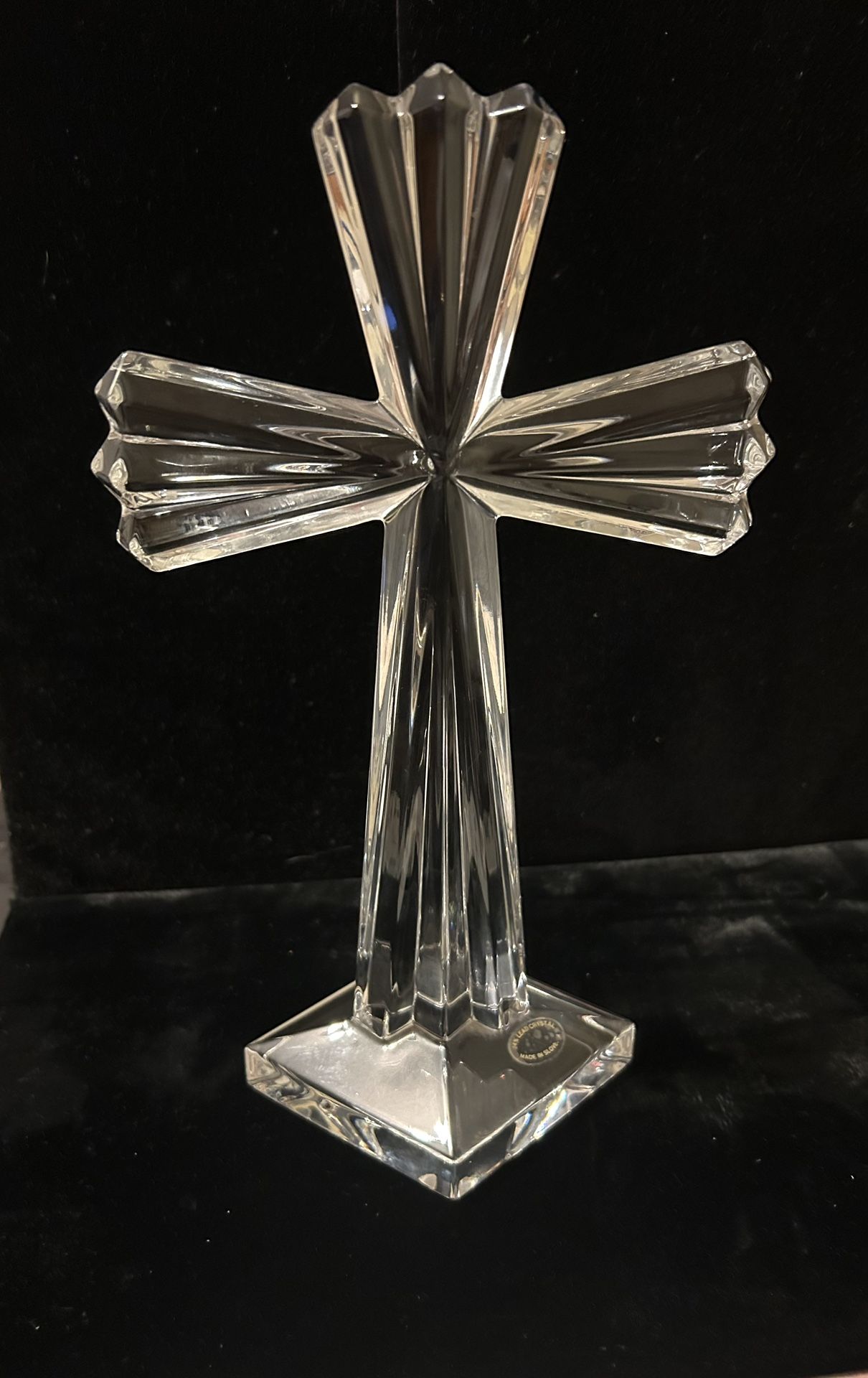 Vintage Cross - 25% Crystal Lead - Made in Slovenia