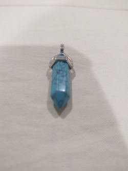 Blue Turquoise Obelisk Quartz Crystal