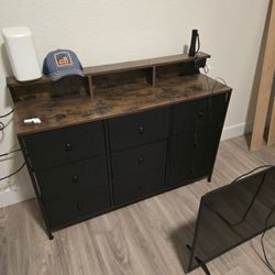 9 Drawer Fabric Dresser