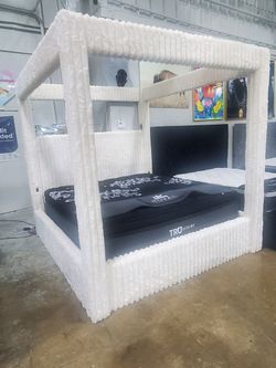 QUEEN CANOPY BED FRAME $899