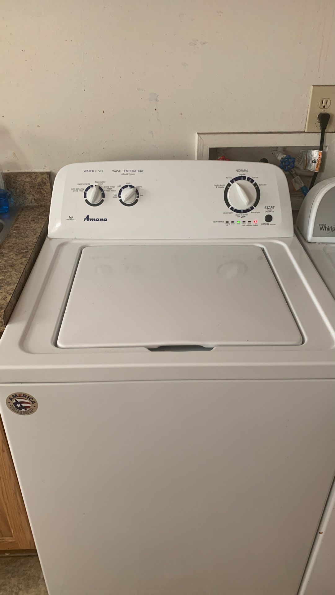 Washer and dryer