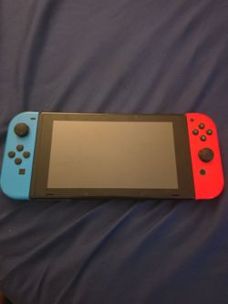 Nintendo switch neon blue/red joy con