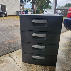 4 Drawer Plastic Storage Unit