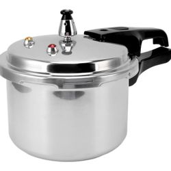 Small Pressure Cooker, Mini Aluminum Alloy Pressure Cooker with Magnetic bottom, Safety and Durable Compact Pressure Canner compatible for induction c