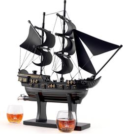 Pirate Ship Whiskey Decanter Set - BRAND NEW