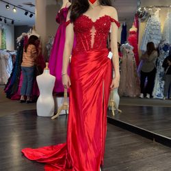Sherri Hill Red Prom Dress