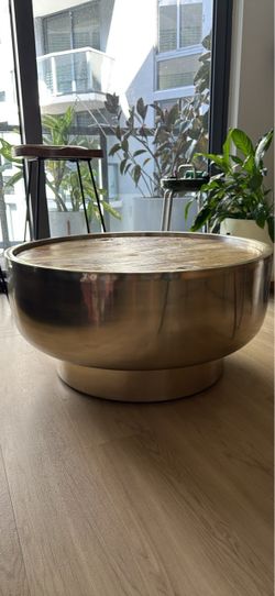 West Elm Drum Coffee Table