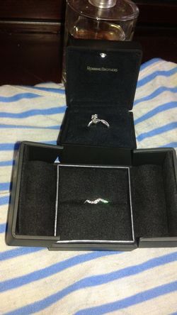 10K White Gold Diamond wedding set.