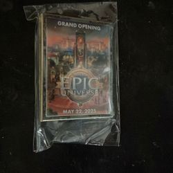 New Epic Universe Grand Opening Pin