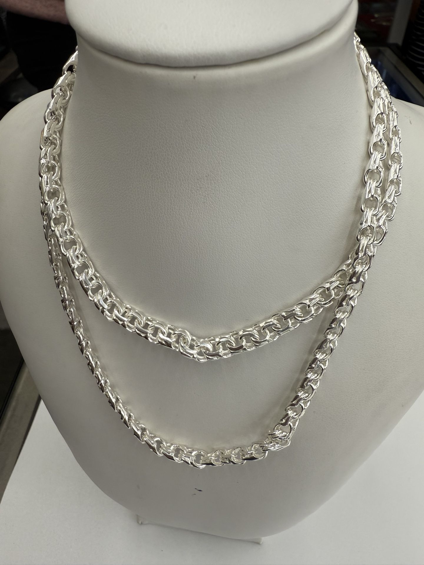 925 Sterling Silver Chino Chain 28 Inches