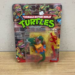 1989 PLAYMATES TEENAGE MUTANT NINJA TURTLES LEATHERHEAD SWAMP-STOMPING RAGIN CAJUN GATOR.