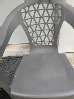 2 outside grey chairs $5 each
