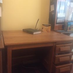 SOLID Oak Classic  Old School Desk 