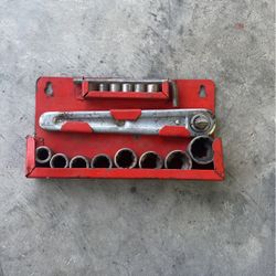 1/4”and1/2” Hex Drive  15 Pieces  Set Socket 
