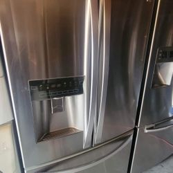Kenmore 3 Door Stainless Steel Refrigerator Counter Depth