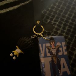 Vegita keychain with badge holder