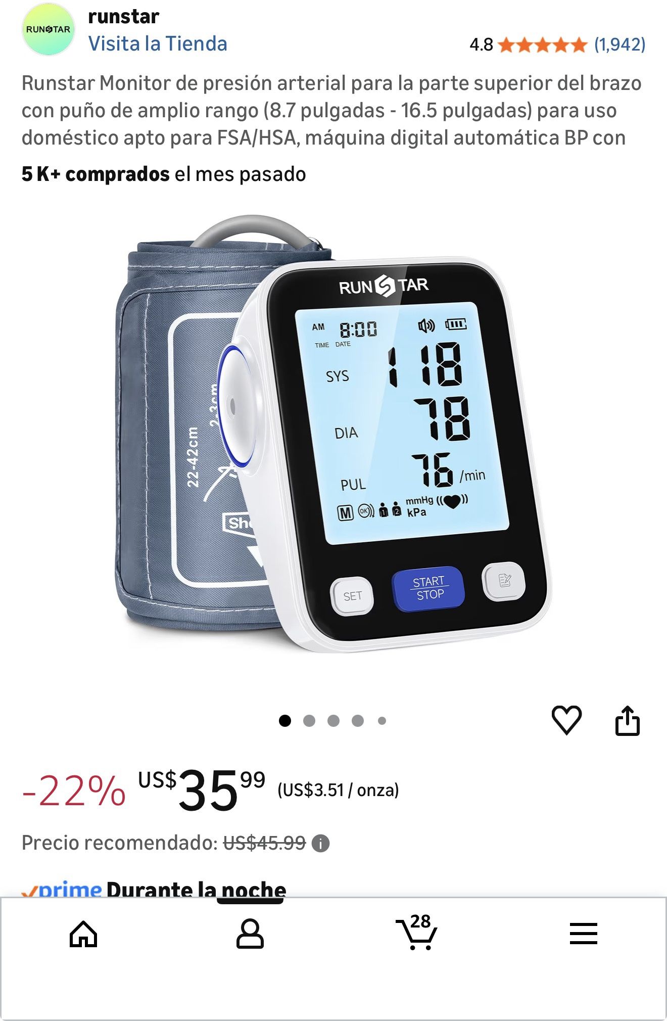 Monitor De Tensión Arterial 