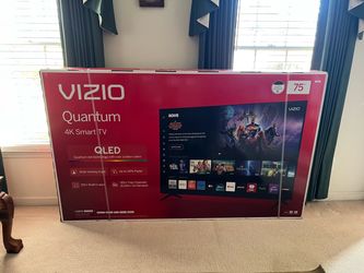 NEW 75 Inch QLED Smart TV W/ Dolby Vision, VIZIO Class Quantum 4K UHD QLED HDR Smart TV !