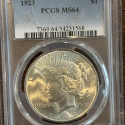 1923 Peace Dollar PCGS MS64