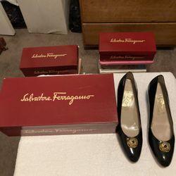 Size 6 Salvatore Ferragamo, Black Lillian Style