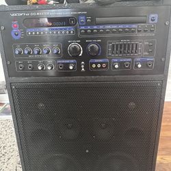 Vocopro Gigmaster multi format player mixing amplifier with music included
