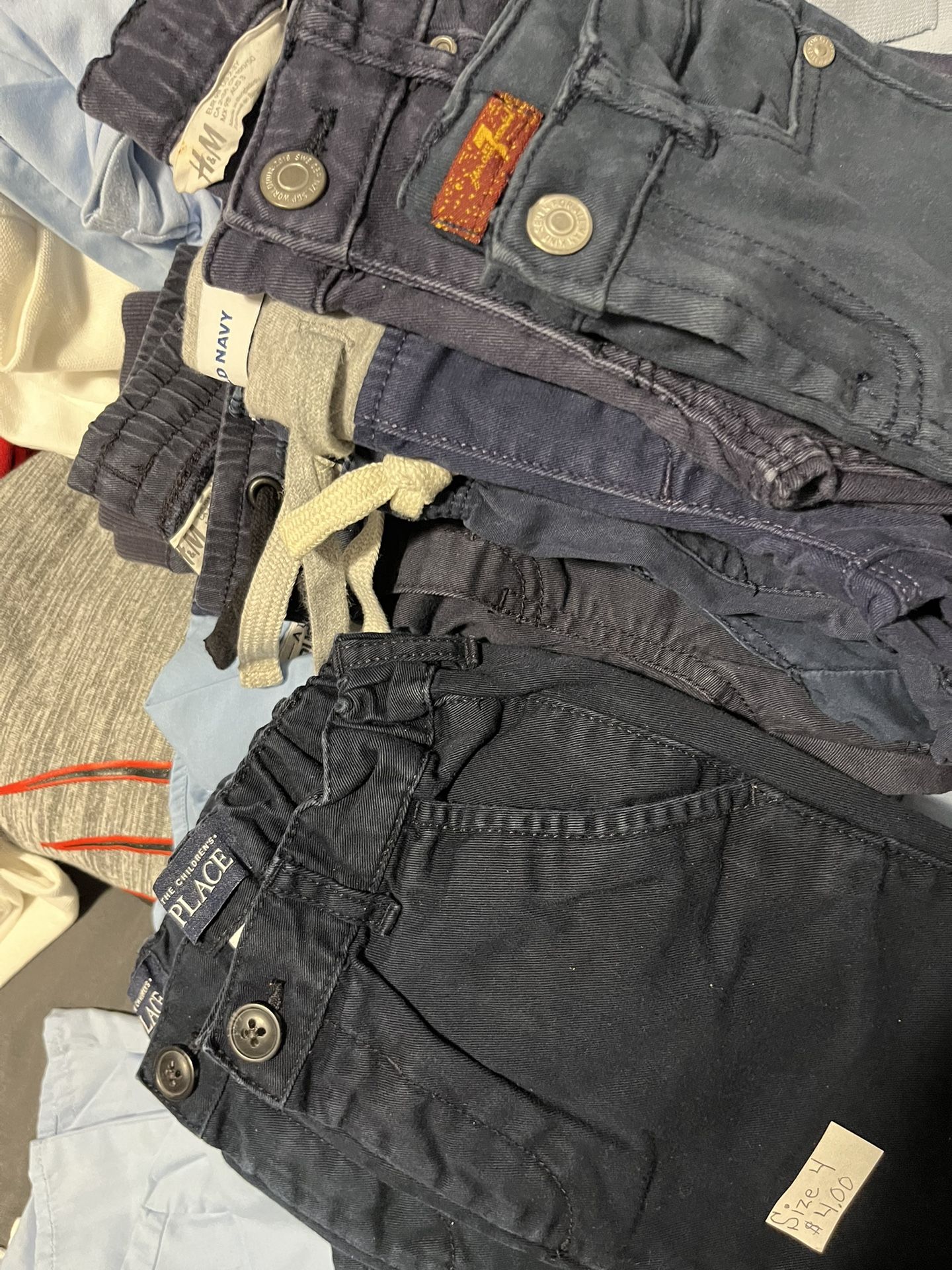 Uniform Pants..Used Clean And Fold..Blue Size 3 & 4… $3 & $4 each.. your Pick..