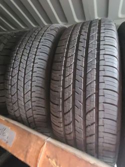 215 70 16 (2) HIGH TREAD all season used tires free installation