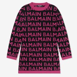 Balmain Kids Dress Size 4  Pink 