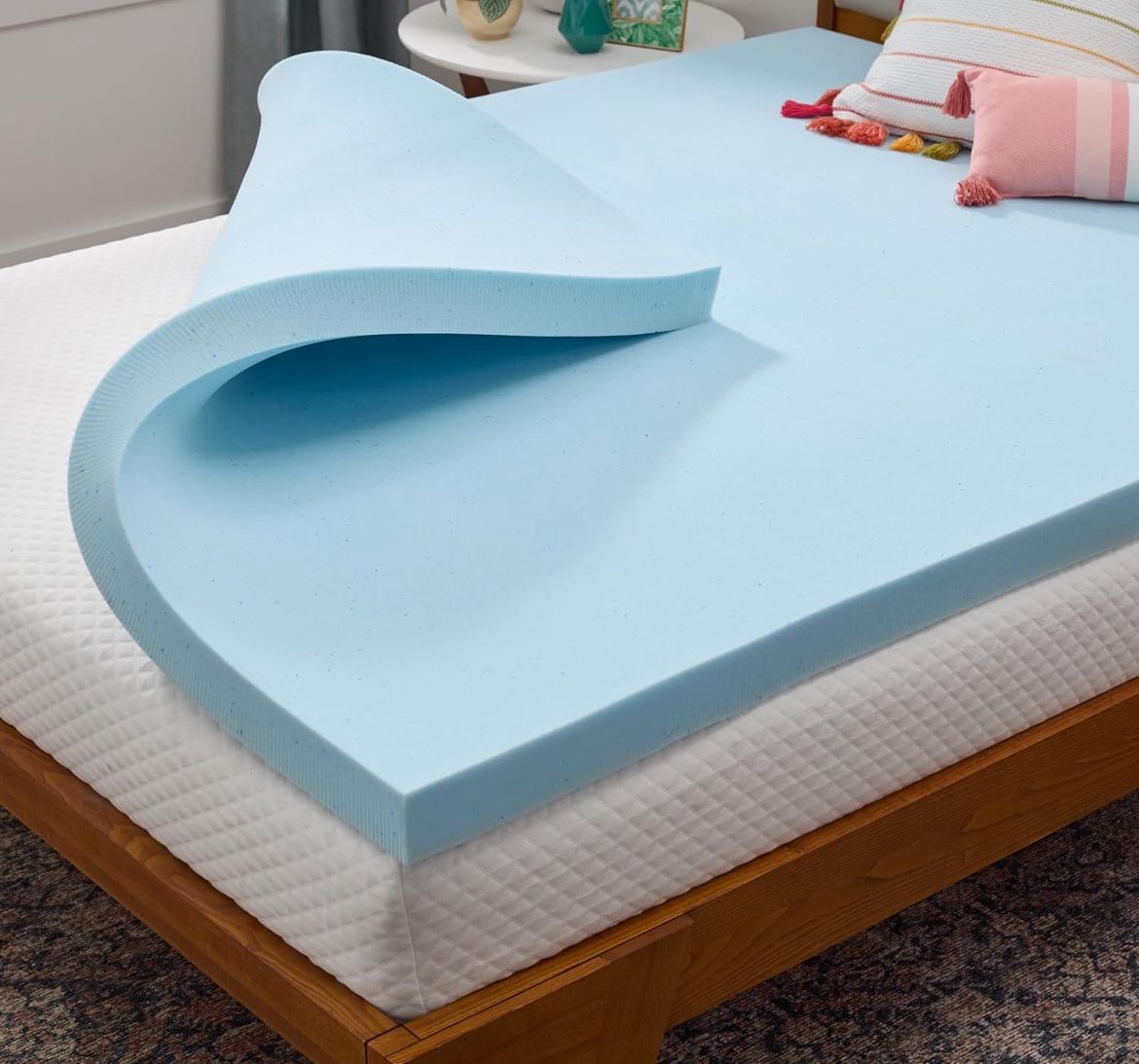 Twin Size 3 Inch Memory Foam Mattress Topper - 3 Inch Infused Memory Foam