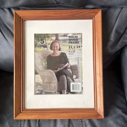 New Walmart Solid Wood Frame 11” x 14” Without Mat 8” x 10”  With Mat